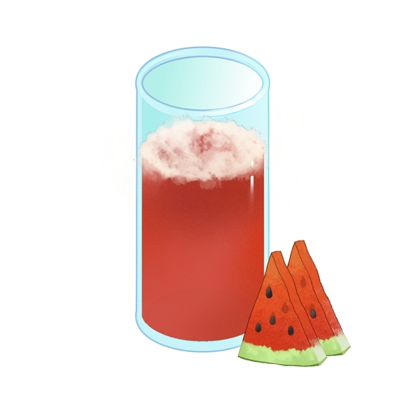 西瓜汁夏季水果饮品