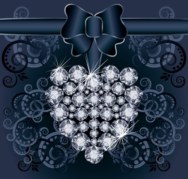 欧式花纹钻石图片