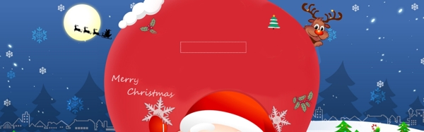 冬季圣诞主题banner背景