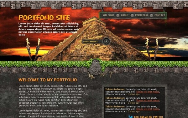 金字塔背景游戏html模板