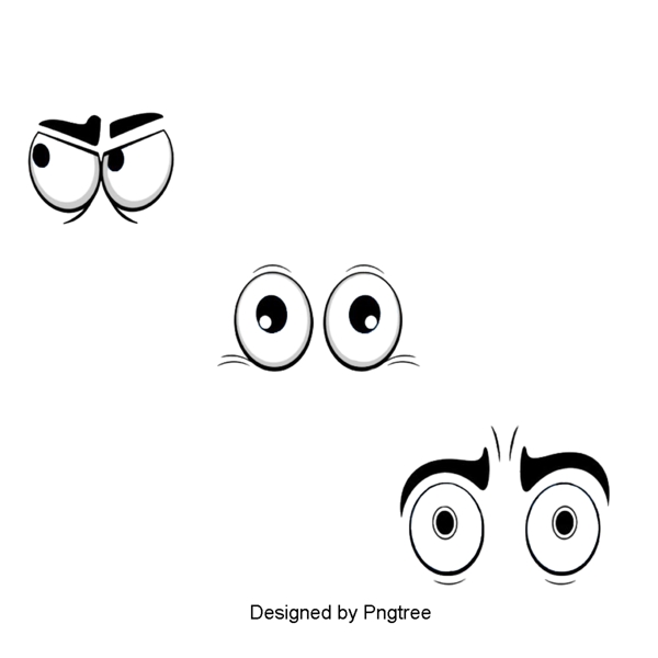 卡通手绘眼睛材料设计