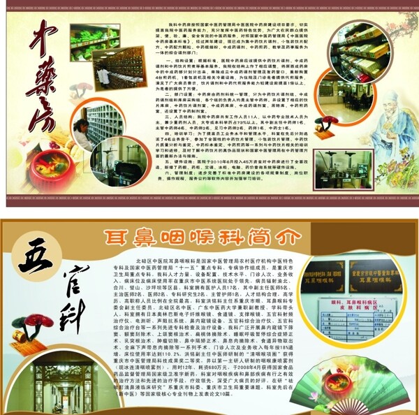 中医科室展板图片