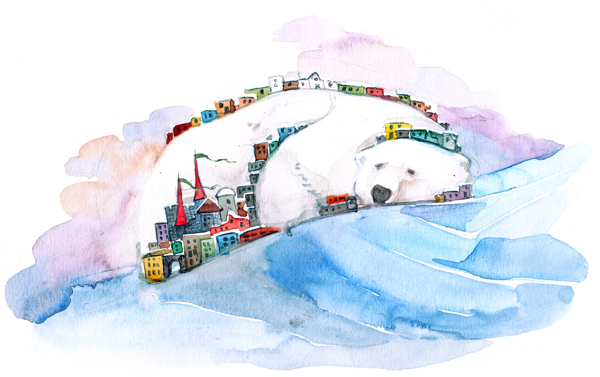 创意北极熊图片