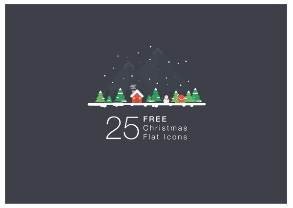 网页UI圣诞节卡片封面素材