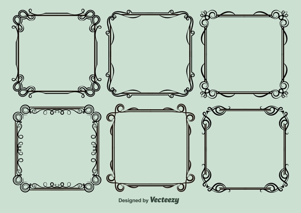 花纹边框矢量素材