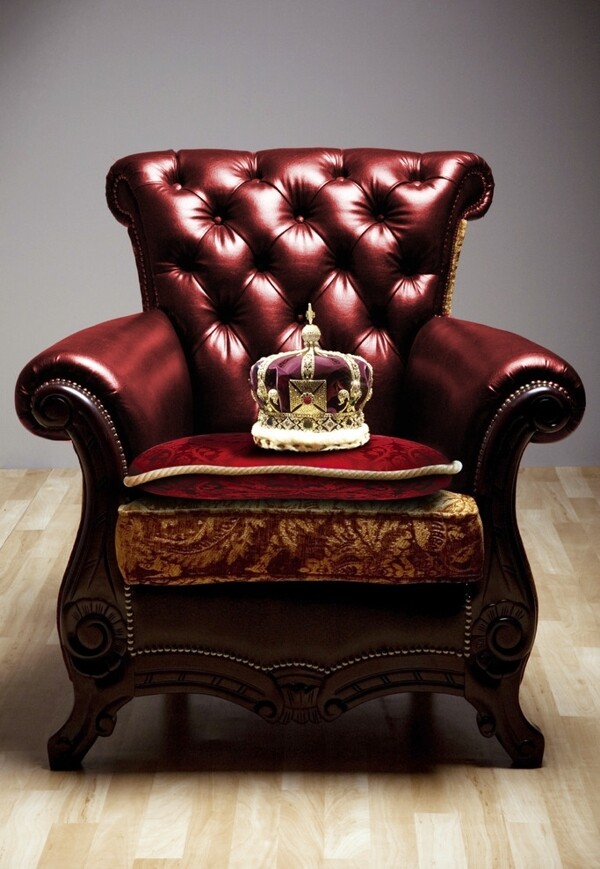 座椅上的王冠分层不精细图片