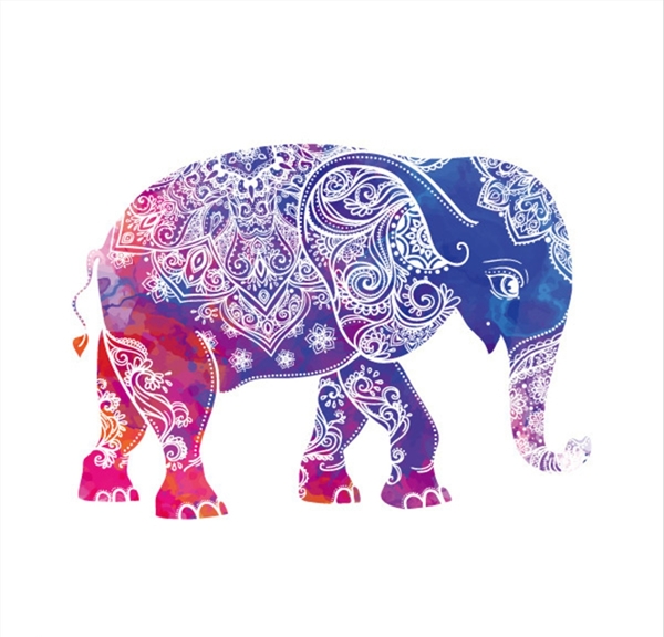 大象图案花纹