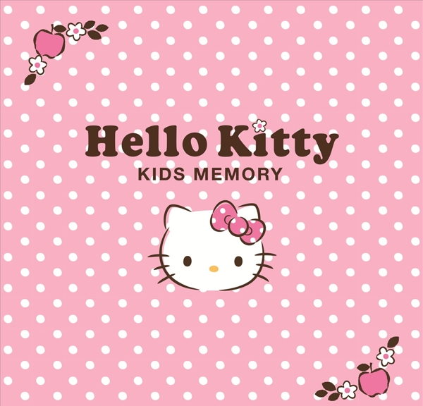 KT猫卡通图案粉色背景