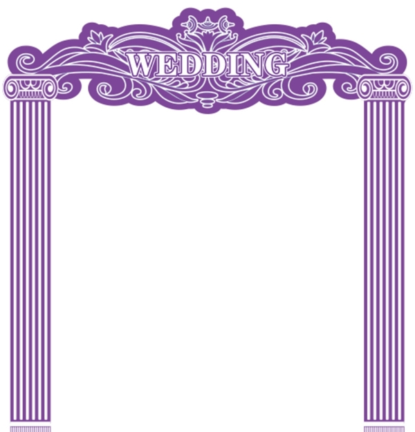 门柱婚礼拱门