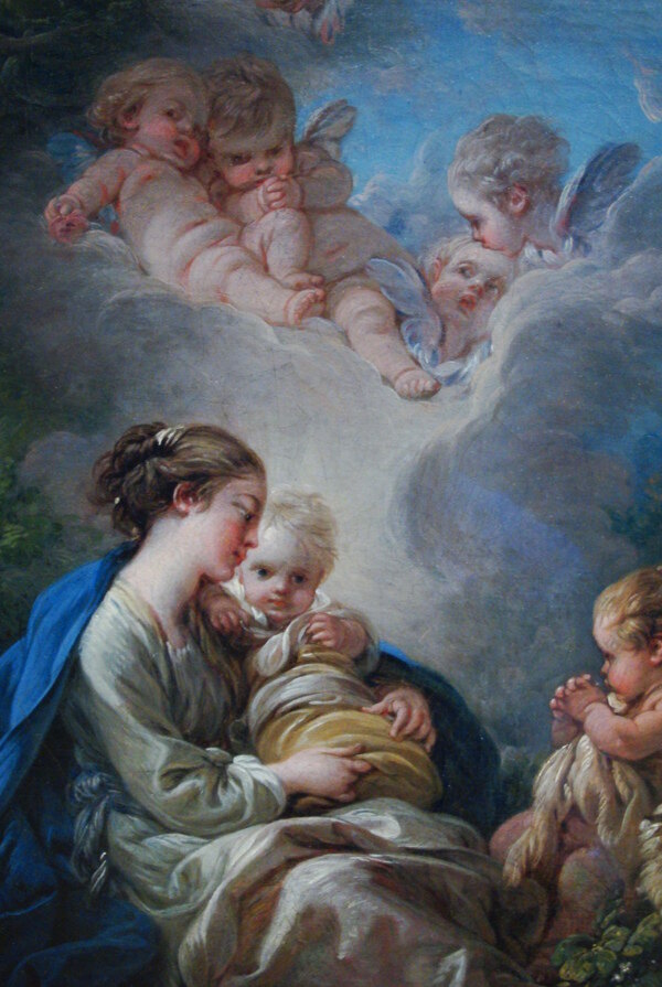 维尔吉与儿童和天使图片