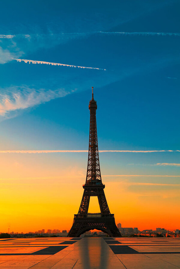 日落高清铁塔背景图