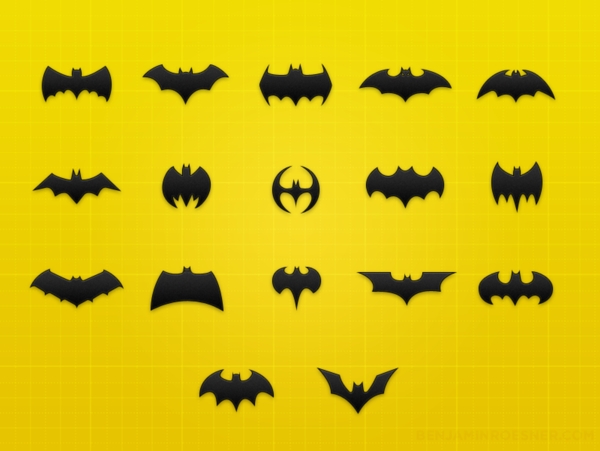 ps分层蝙蝠侠标志图片