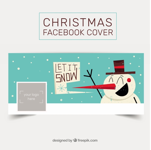复古有趣雪人盖脸谱网