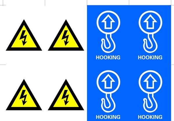 电压挂勾处标志图片