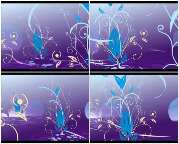 紫色花瓣生出背景视频素材
