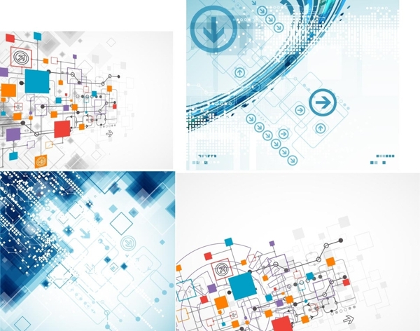 创意电子线路科技背景图片