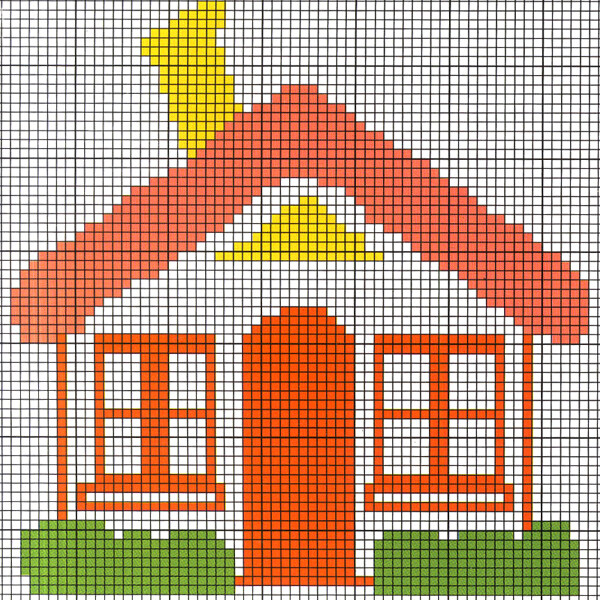 毛衫图案房子房屋小屋色彩免费素材