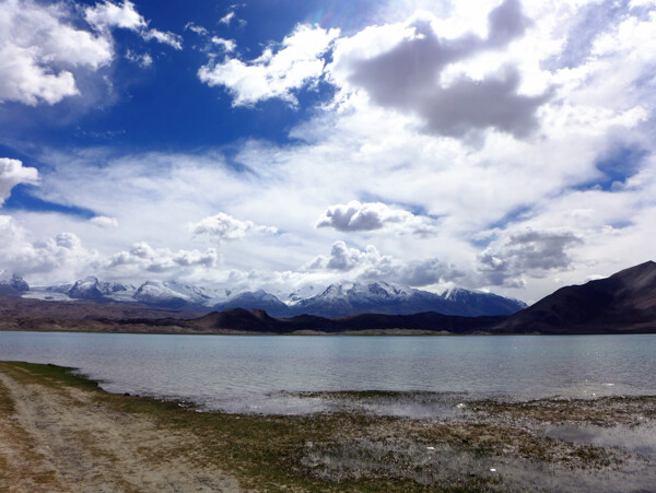 南疆喀湖图片