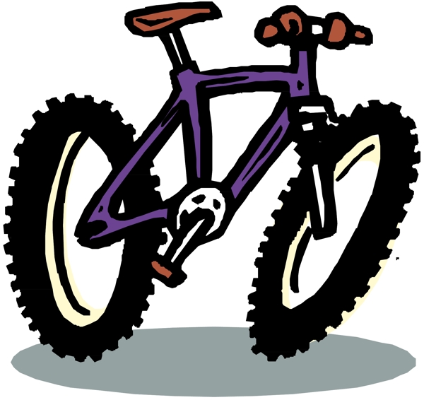 自行车交通工具矢量素材EPS格式0049
