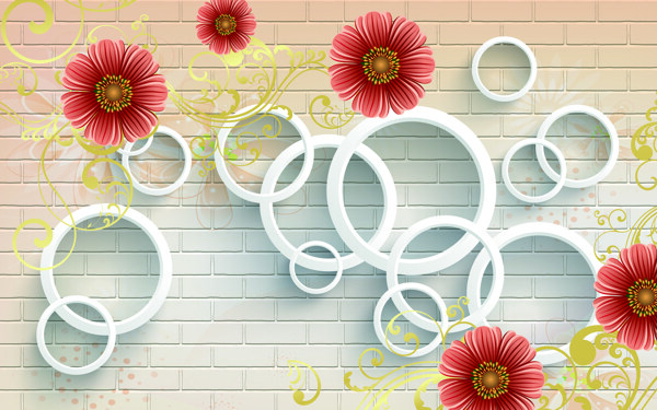 花卉墙壁装饰画