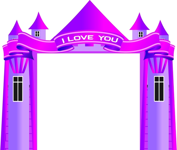紫色城堡图片