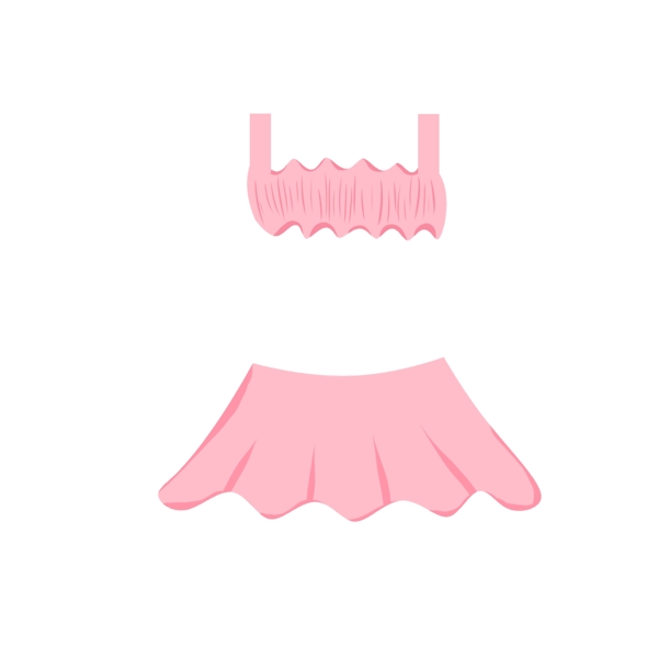 粉色泳衣