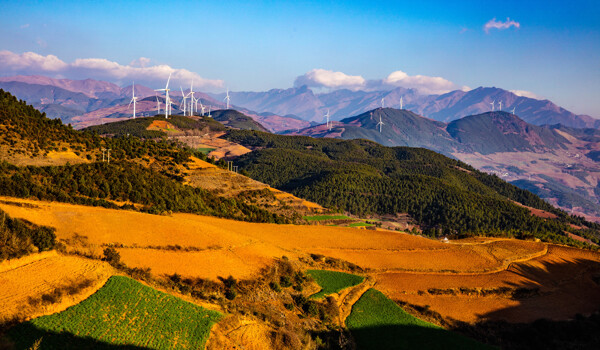 云南东川红土地风景