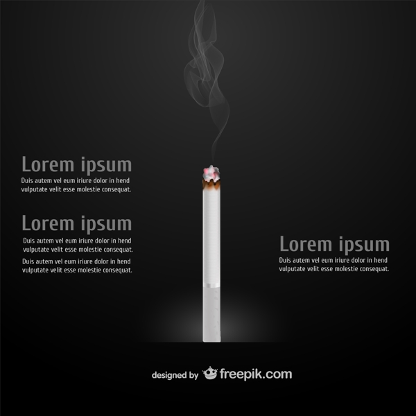 香烟的信息图表