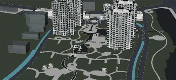 现代城市游戏模型