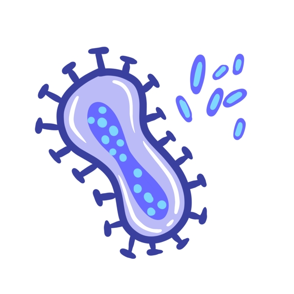 扁平细胞细菌PNG免抠素材