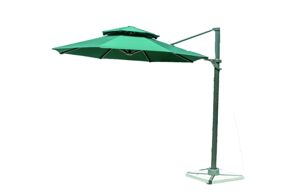 简约绿色的遮阳伞