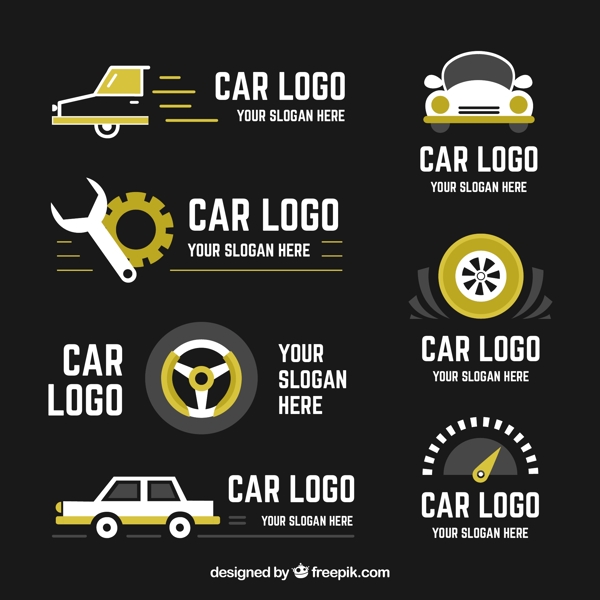 7款创意车元素标志