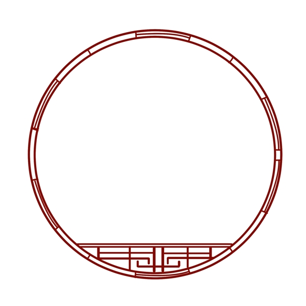 圆形拱门传统边框