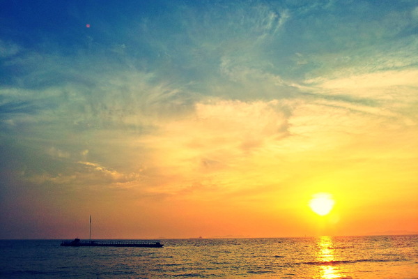 海上夕阳