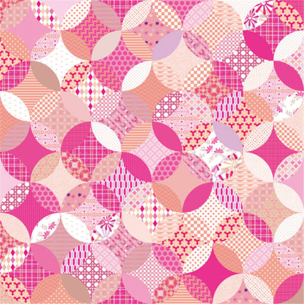 粉色圆形叠加纹理背景矢量素材