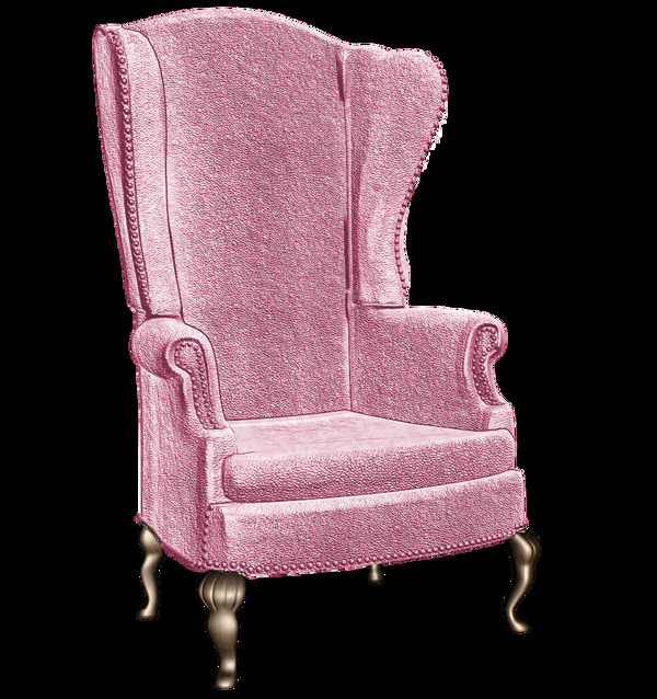 粉色复古沙发png免扣元素