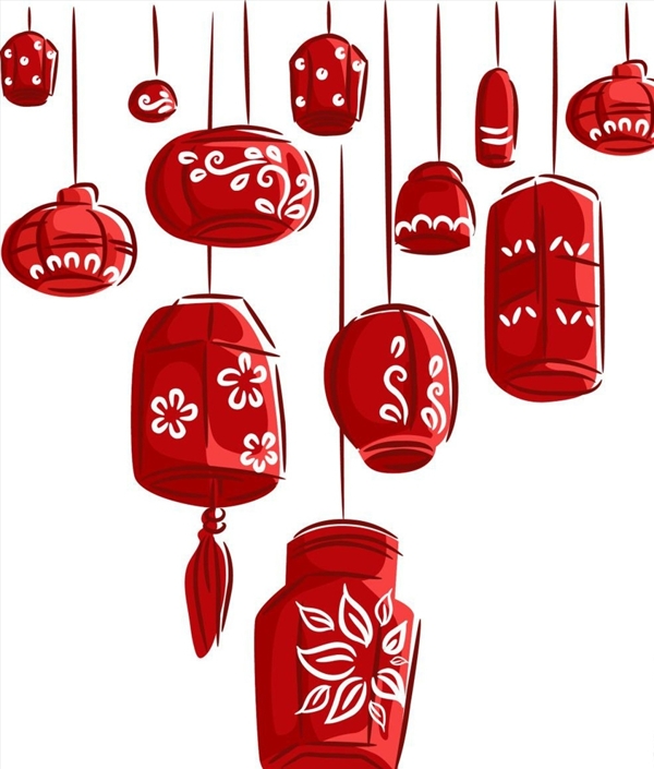 中国传统红灯笼模板源文件宣传活