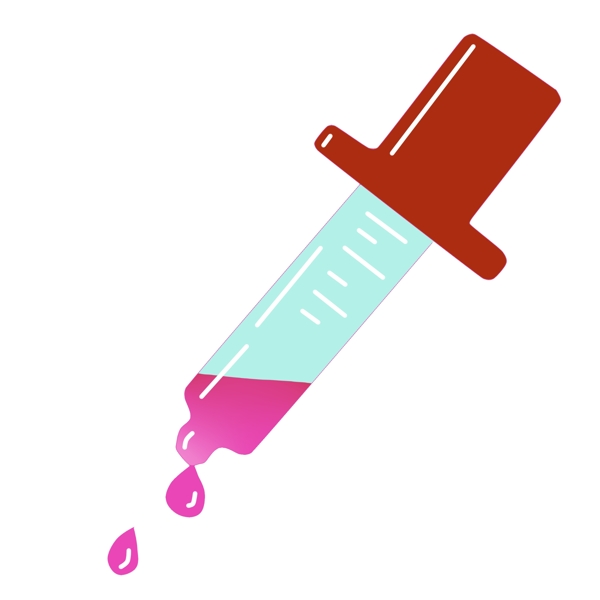 化学滴管和紫色药品