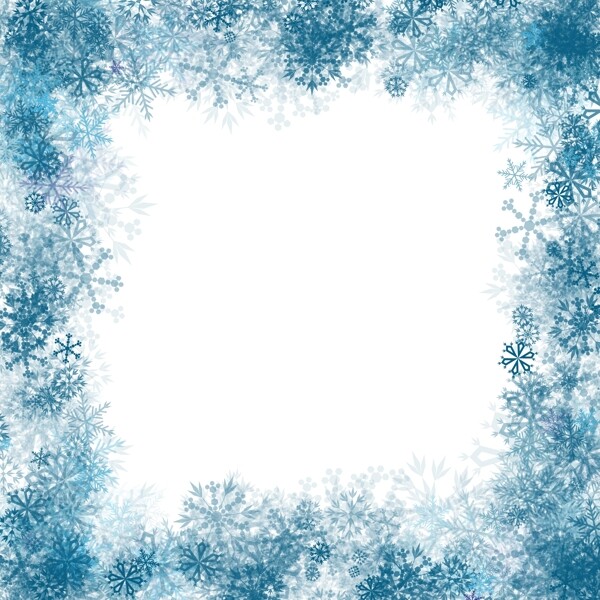 蓝雪花框架