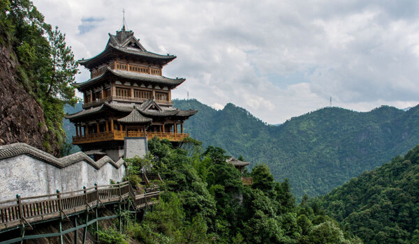 福建九龙漈瀑布风景