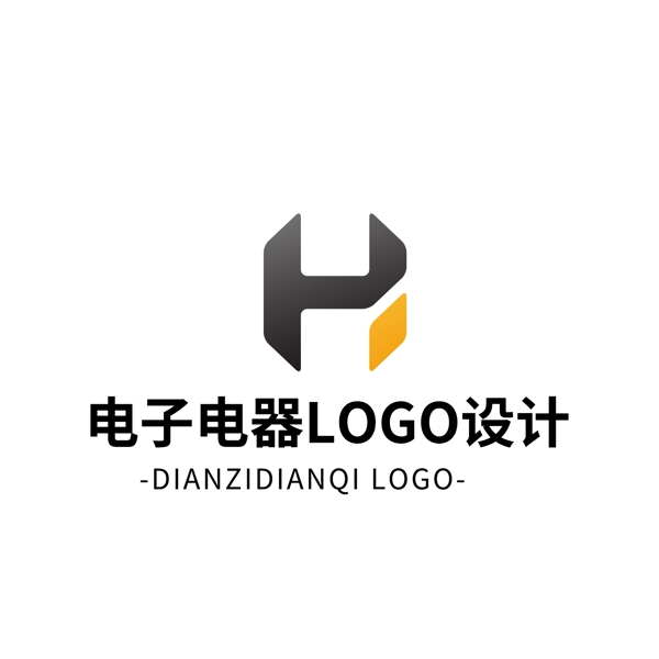 简约大气创意电子电器logo标志设计