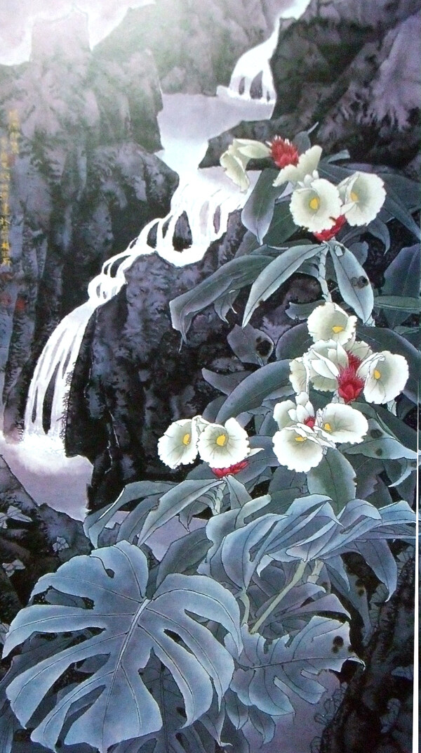 山水风景花卉绘画图片