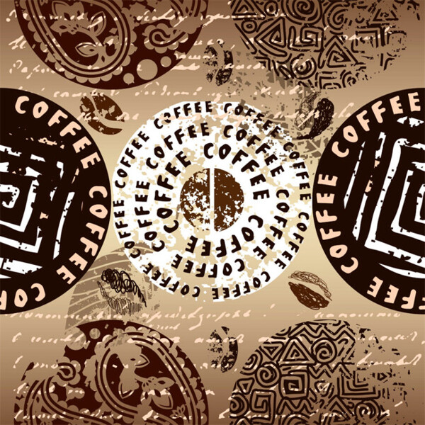 斑点咖啡背景图片