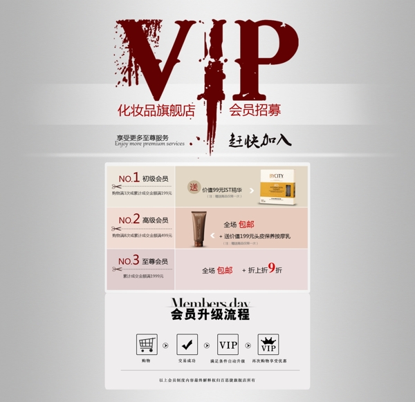 淘宝VIP会员页面设计