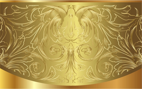 欧式金色古典花纹背景图片