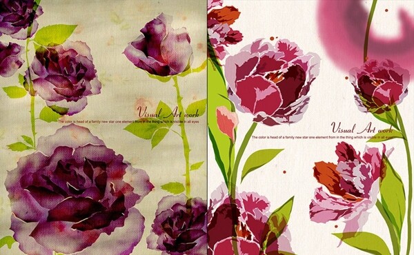 植物花卉印花素材纹理图片