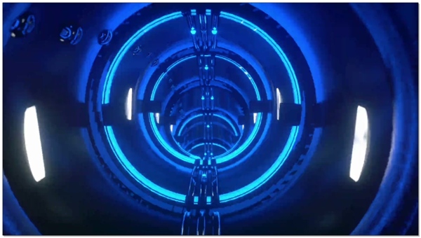 蓝色环形圆动态高清视频素材