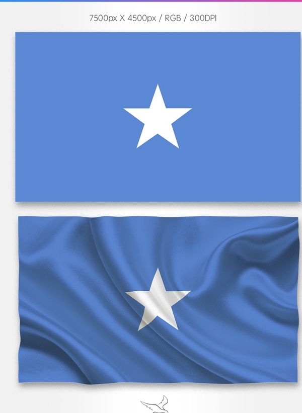 索马里国旗分层psd
