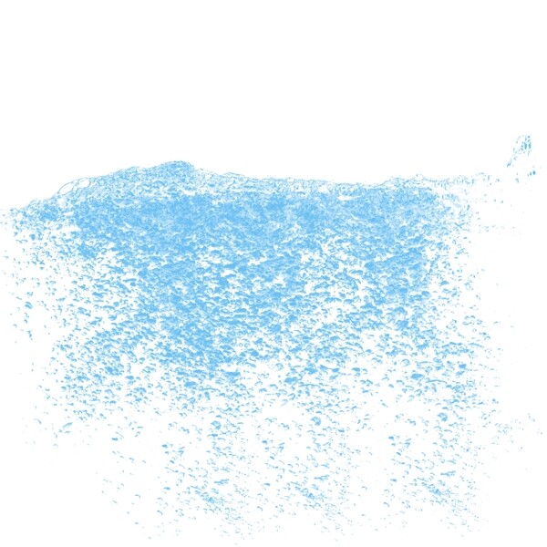 漂浮素材蓝色水花元素