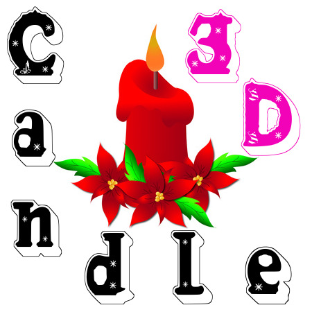 candle3d字体
